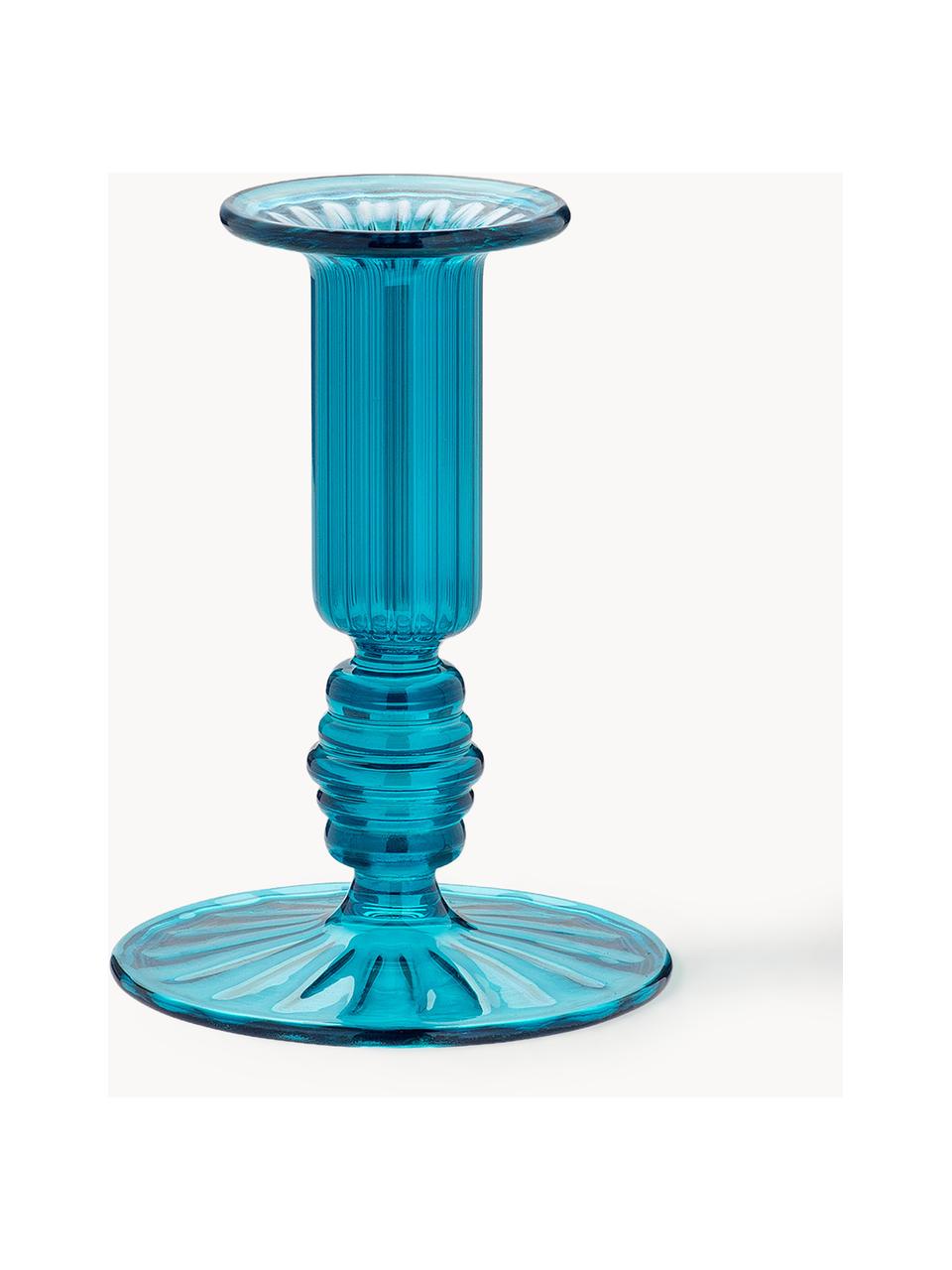 Bougeoir Ombre Flash, Verre, Turquoise, Ø 10 x haut. 12 cm