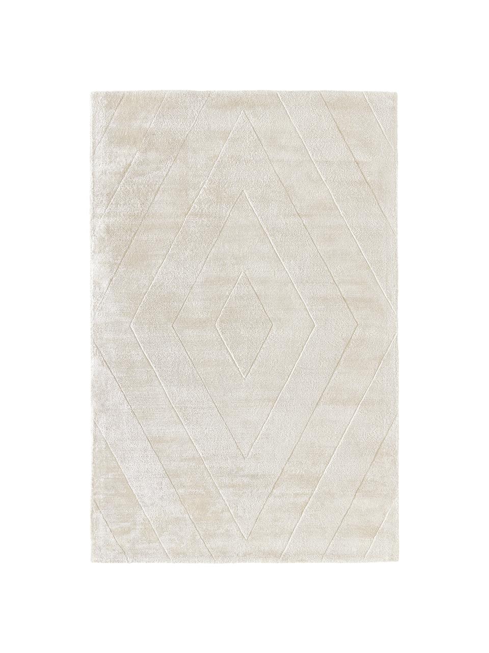 Ręcznie tkany dywan z wiskozy Alice, 100% wiskoza, Odcienie kości słoniowej, S 120 x D 180 cm (Rozmiar S)