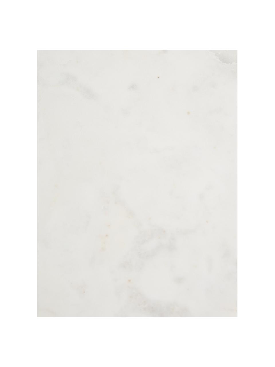 Estante de pared de mármol Porter, Anclaje: metal recubierto, Estantería: mármol, Mármol blanco, dorado, An 40 x Al 18 cm