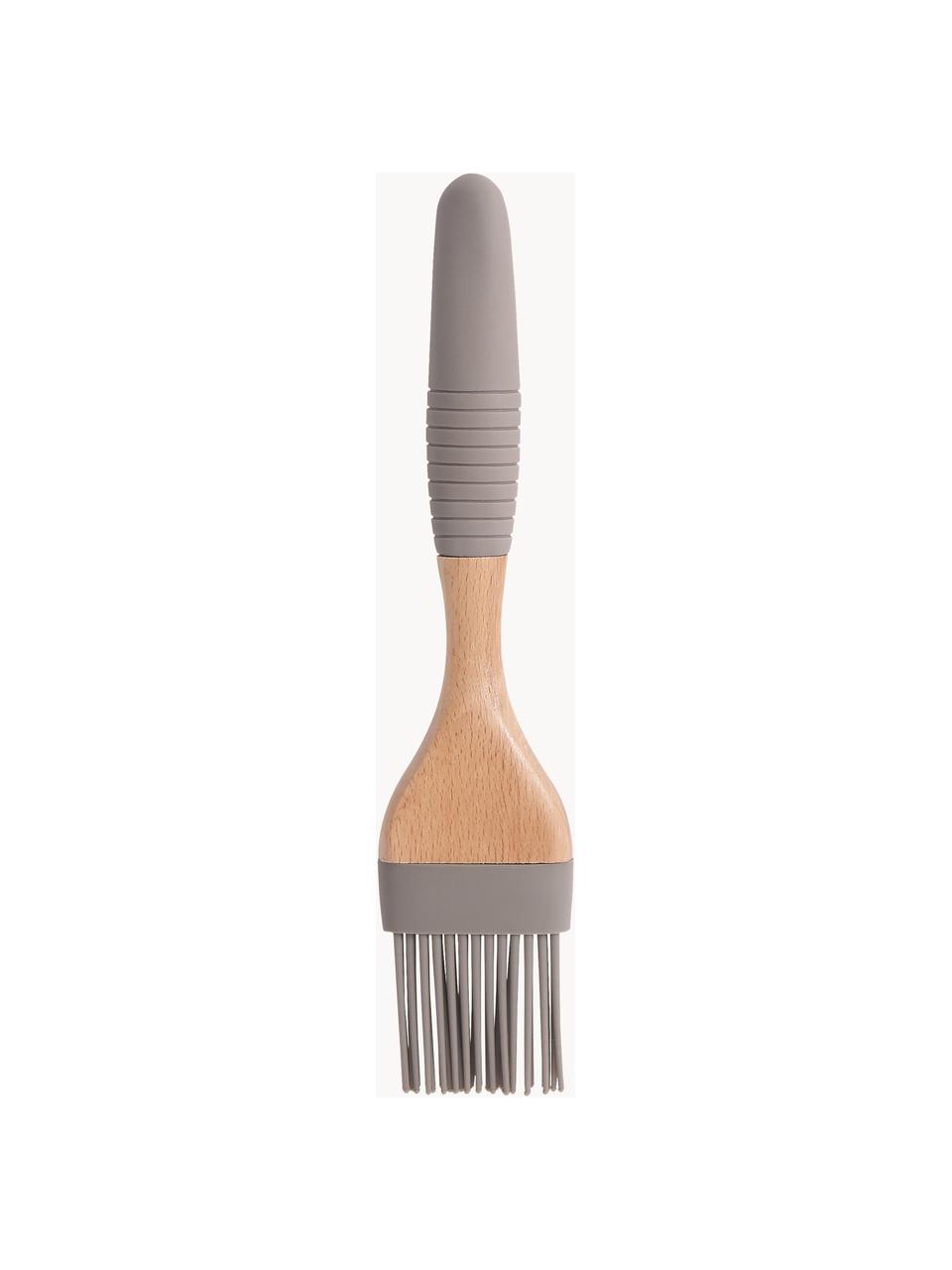 Pinceau à pâtisserie Silico, Plastique, bois, Grège, bois clair, long. 23 cm