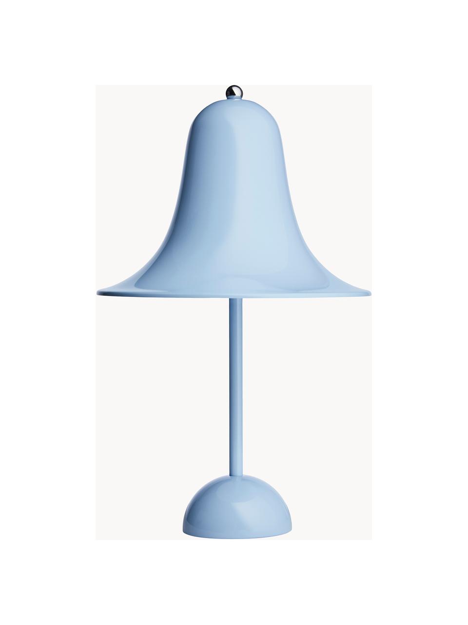 Stolní lampa Pantop, design Verner Panton, Světle modrá, lesklá, Ø 23 cm, V 38 cm