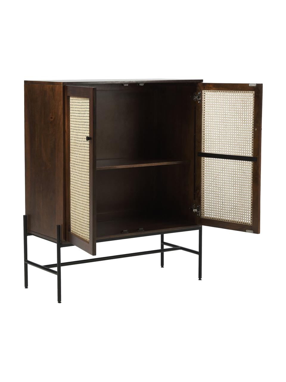 Komoda s viedenským výpletom Vienna, Mangové drevo, Š 100 x H 120 cm