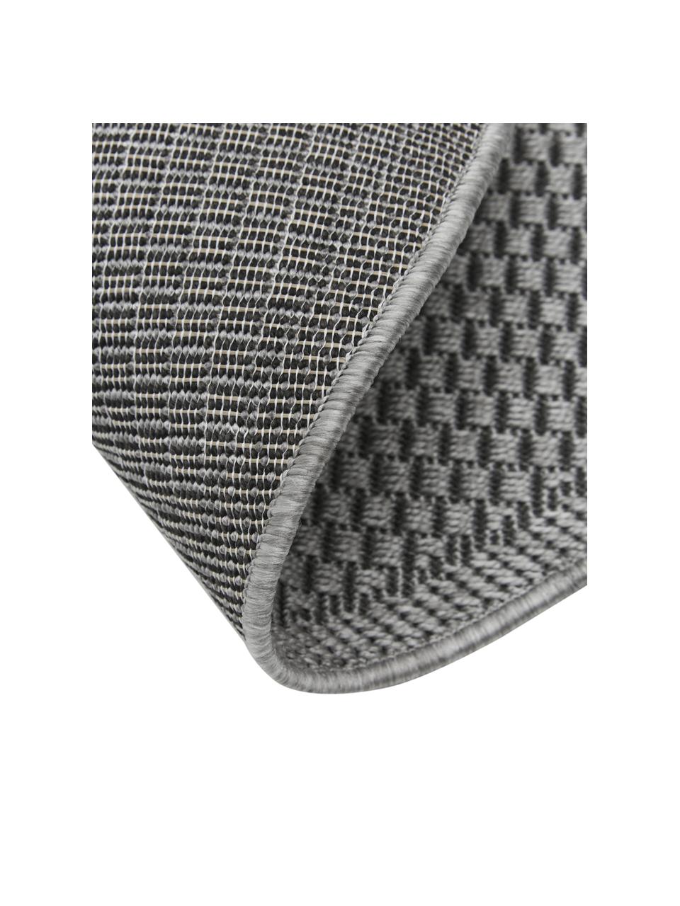 Runder Outdoor-Teppich Toronto, 100% Polypropylen, Grau, Ø 120 cm (Größe S)