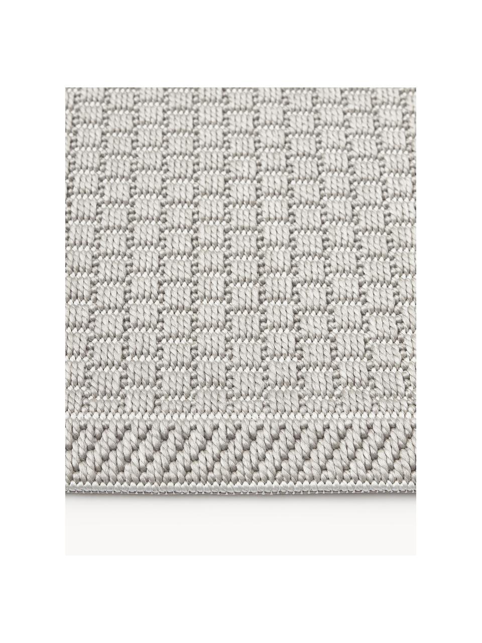 Kulatý interiérový a exteriérový koberec Toronto, 100 % polypropylen, Šedá, Ø 150 cm (velikost M)