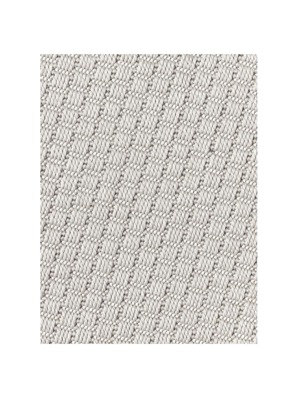 Tapis rond d'extérieur Toronto, 100 % polypropylène, Gris, Ø 150 cm (taille M)