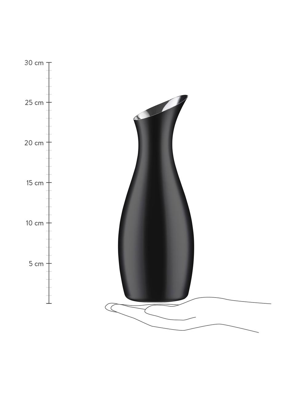 Carafe Rocks, 1 L, Acier 18/8, enduit, Noir, 1 l