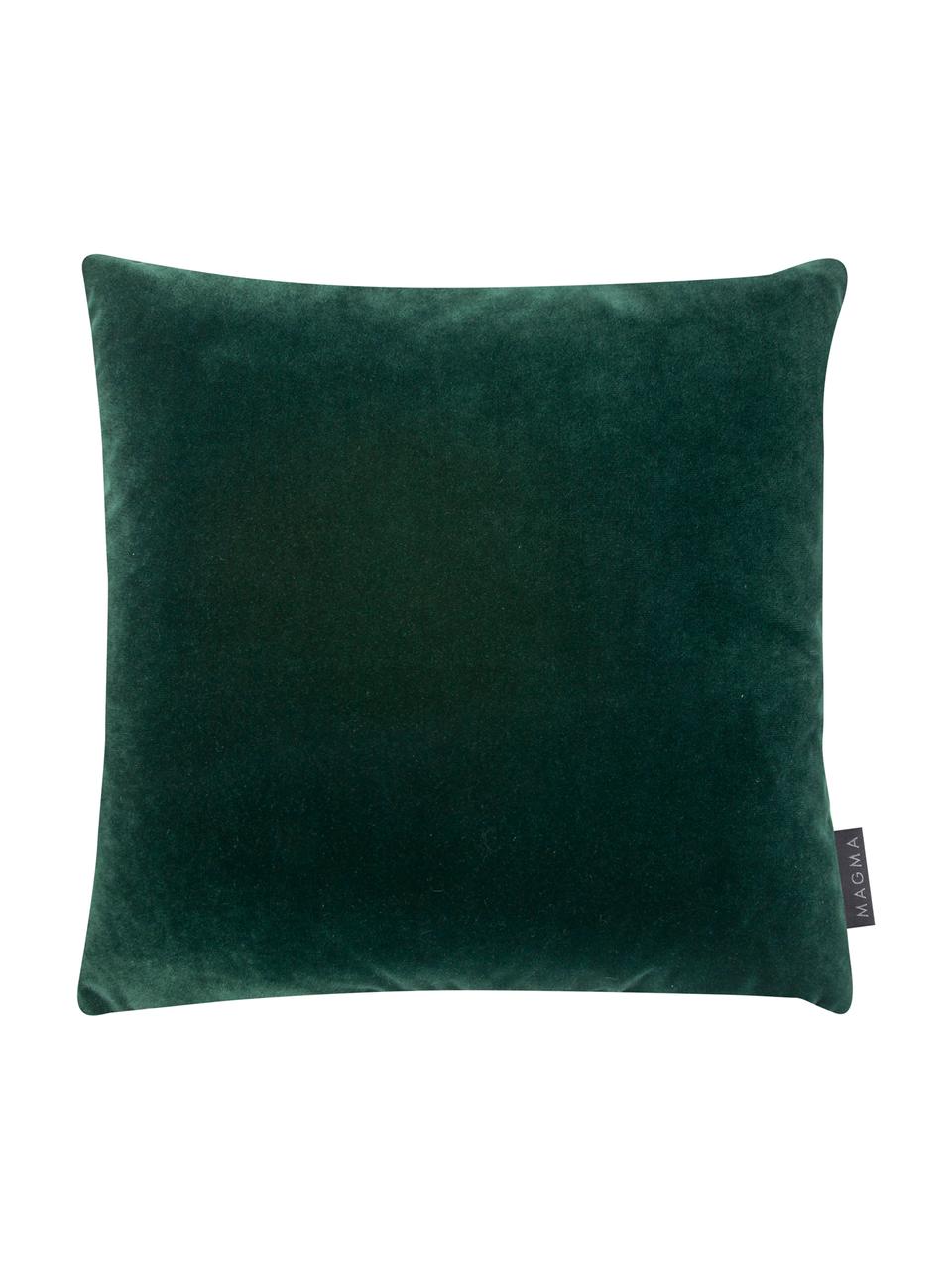 Kussenhoes Alvin met winterse motieven, Weeftechniek: jacquard, Groen, rood, beige, 40 x 40 cm