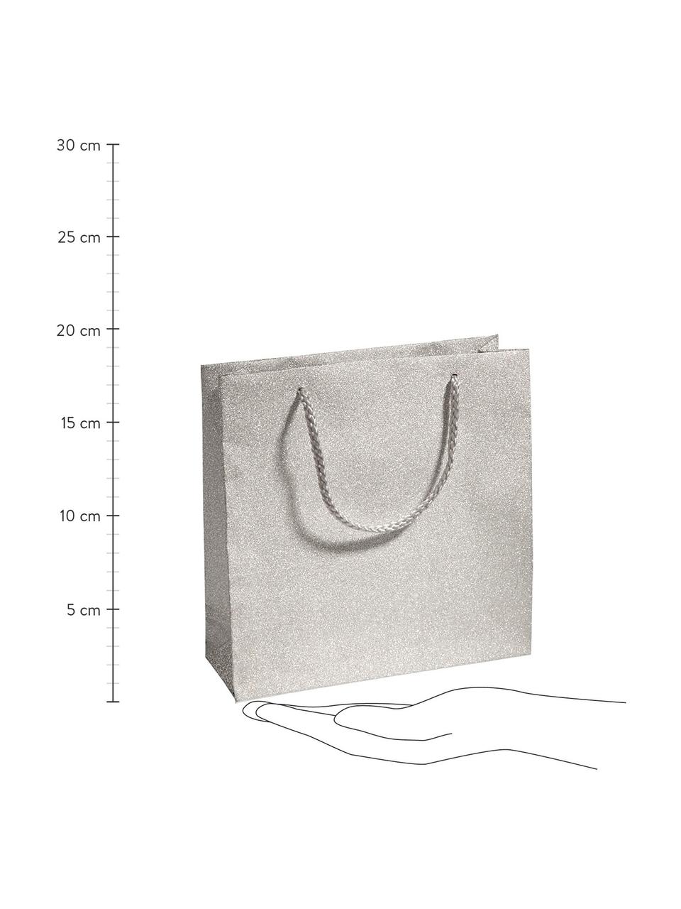 Dárková taška Sublime, 3 ks, Polypropylen, Stříbrná, Š 20 cm, V 20 cm