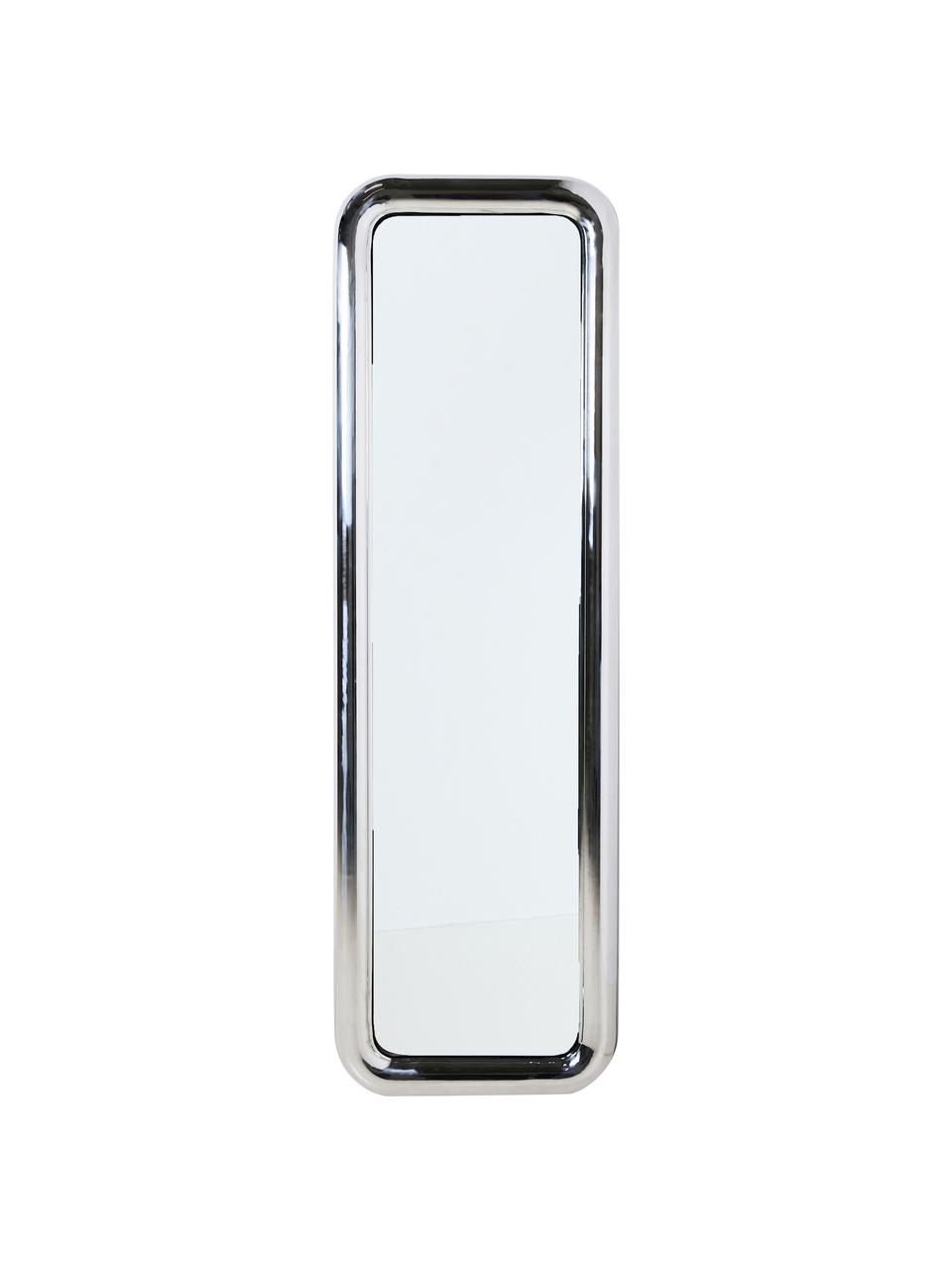 Standspiegel Chubby mit Stahlrahmen, Spiegelfläche: Spiegelglas, Rahmen: Stahl, verchromt, Chromfarben, B 53 x H 170 cm