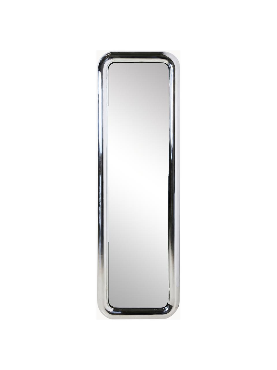 Stojací zrcadlo s ocelovým rámem Chubby, Stříbrná, Š 53 cm, V 170 cm