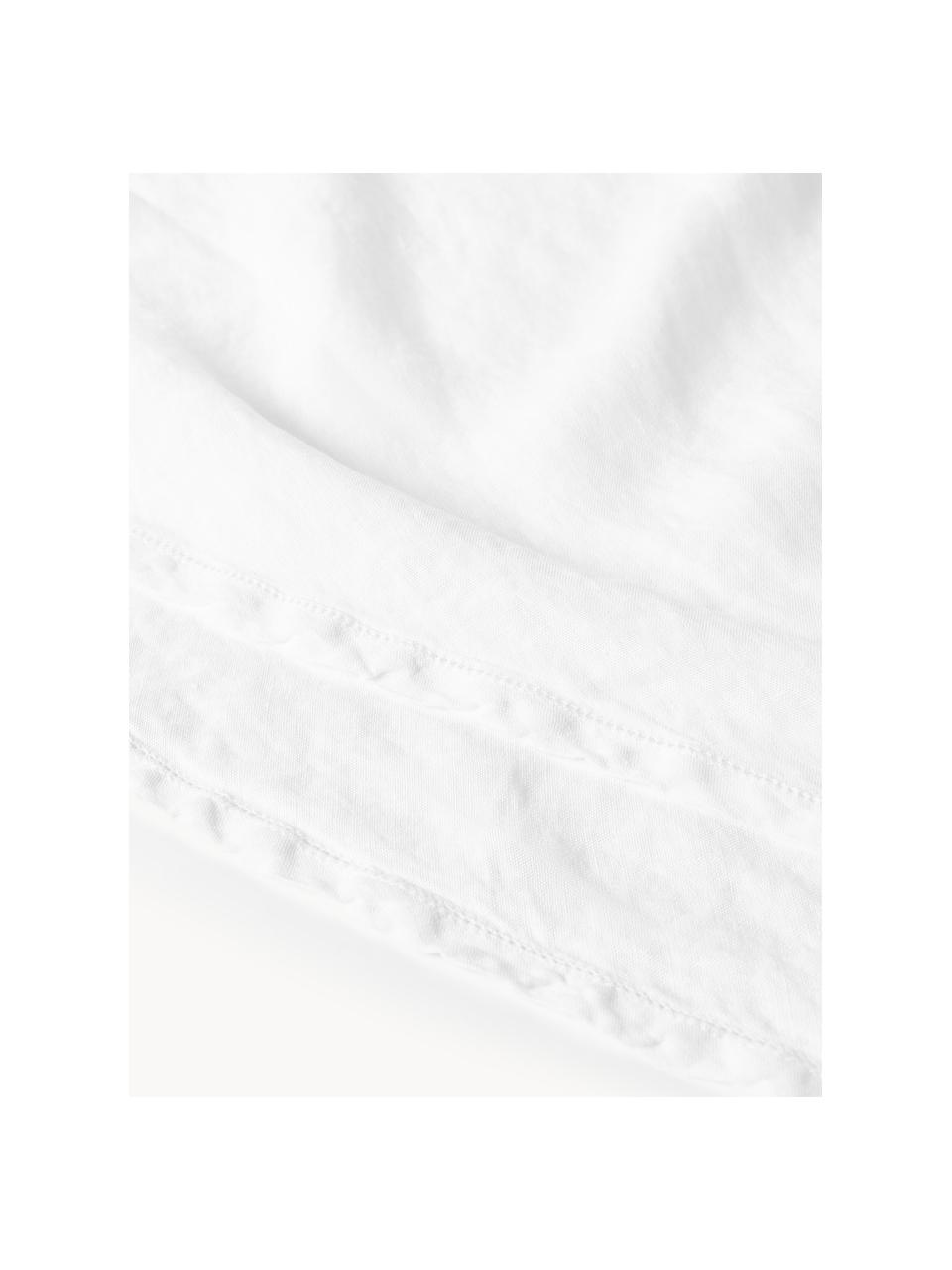 Nappe ronde en lin avec ourlet ajouré Larissa, 100 % lin, certifié European Flax

Le lin est une fibre naturelle qui se caractérise par ses propriétés respirantes, sa résistance et son toucher doux

Le matériau est certifié STANDARD 100 OEKO-TEX®, 4854CIT, CITEVE, Blanc, 4-6 personnes (Ø 180 cm)