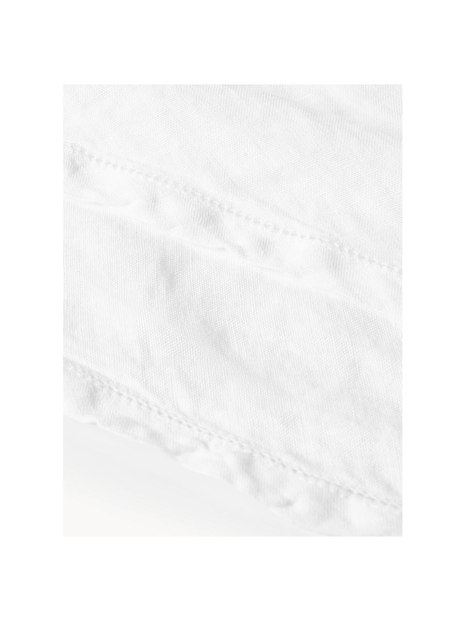 Nappe ronde en lin avec ourlet ajouré Larissa, 100 % lin, certifié European Flax

Le lin est une fibre naturelle qui se caractérise par ses propriétés respirantes, sa résistance et son toucher doux

Le matériau est certifié STANDARD 100 OEKO-TEX®, 4854CIT, CITEVE, Blanc, 4-6 personnes (Ø 180 cm)