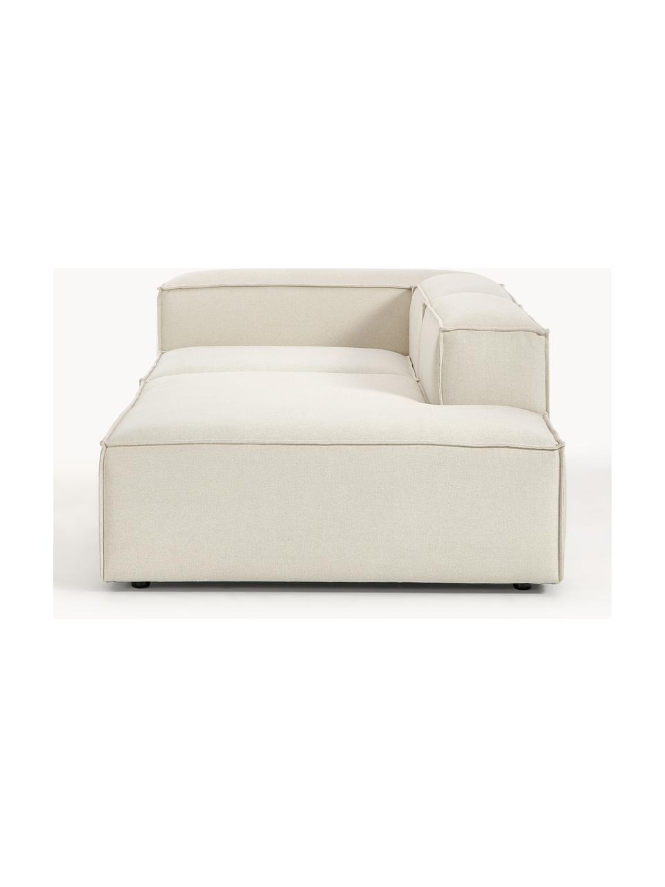 Diván modular Lennon, Tapizado: 100% poliéster Alta resis, Estructura: madera contrachapada de p, Patas: plástico Este producto es, Tejido Off White, An 269 x F 119 cm, reposabrazos izquierdo