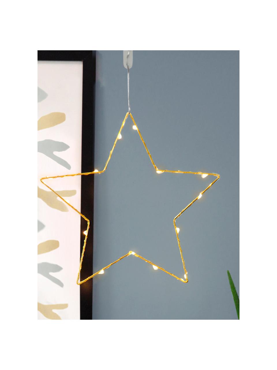 Décoration lumineuse Noël LED Sparkling, alimentée par piles, Couleur dorée, larg. 37 x haut. 37 cm