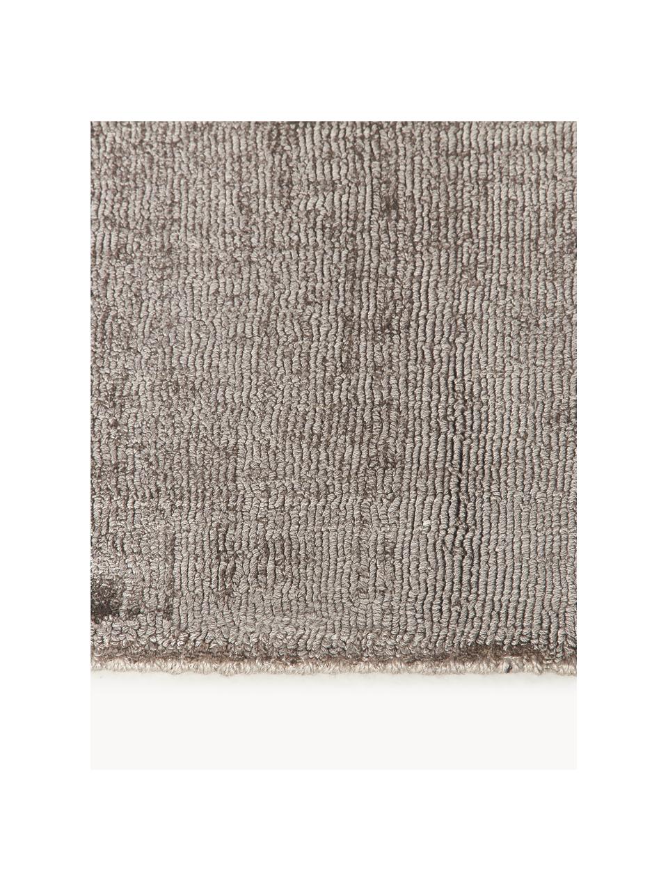 Handgewebter Viskoseteppich Jane, Flor: 100 % Viskose, Taupe, B 200 x L 300 cm (Größe L)