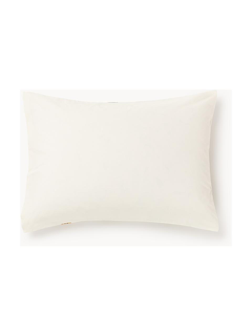 Taie d'oreiller en percale de coton au design Cookies de Kera Till, Blanc cassé, multicolore, larg. 50 x long. 70 cm