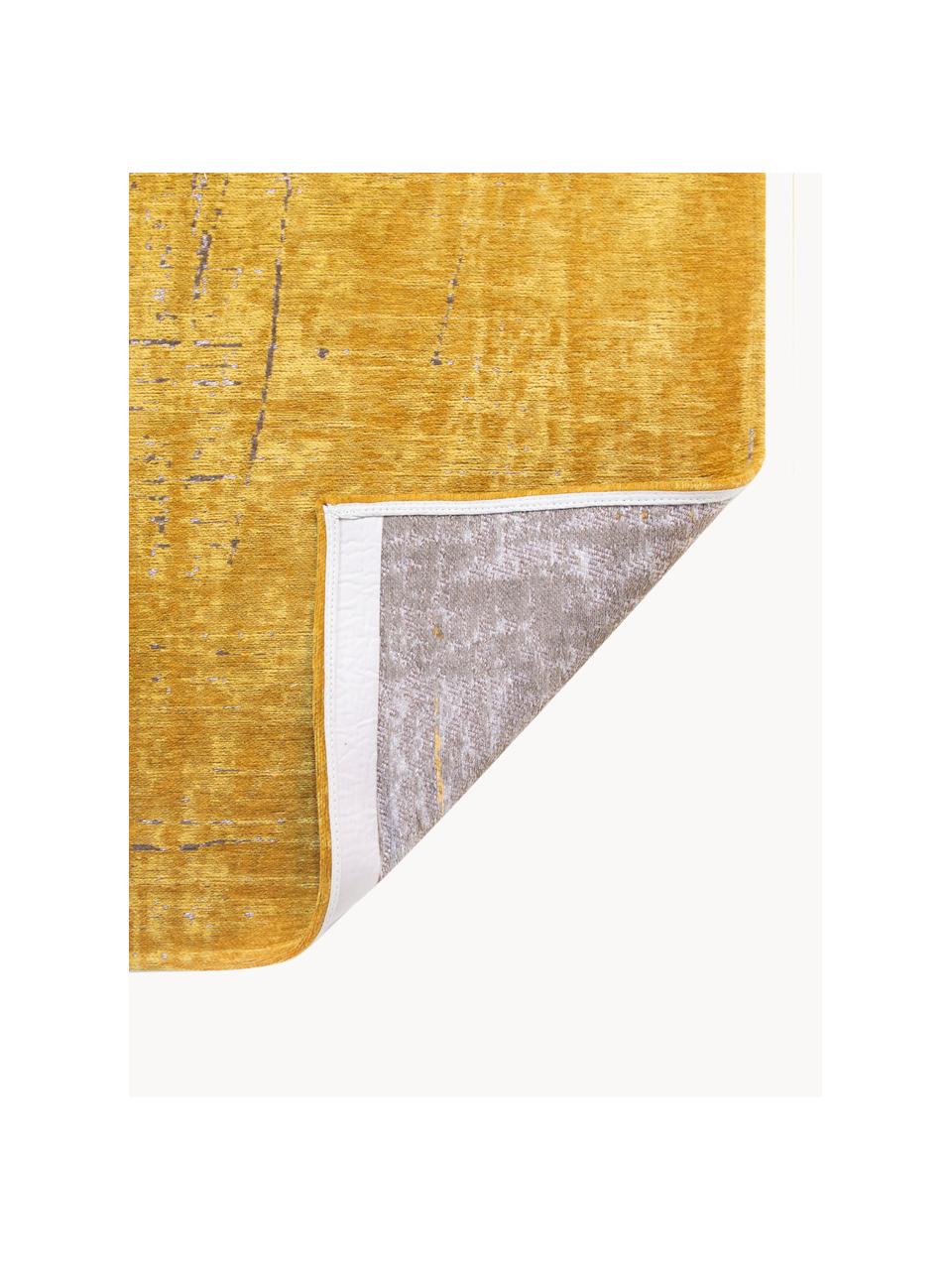 Vloerkleed Liberty met abstract patroon, 100% polyester, Oker, taupe, B 80 x L 150 cm (maat XS)