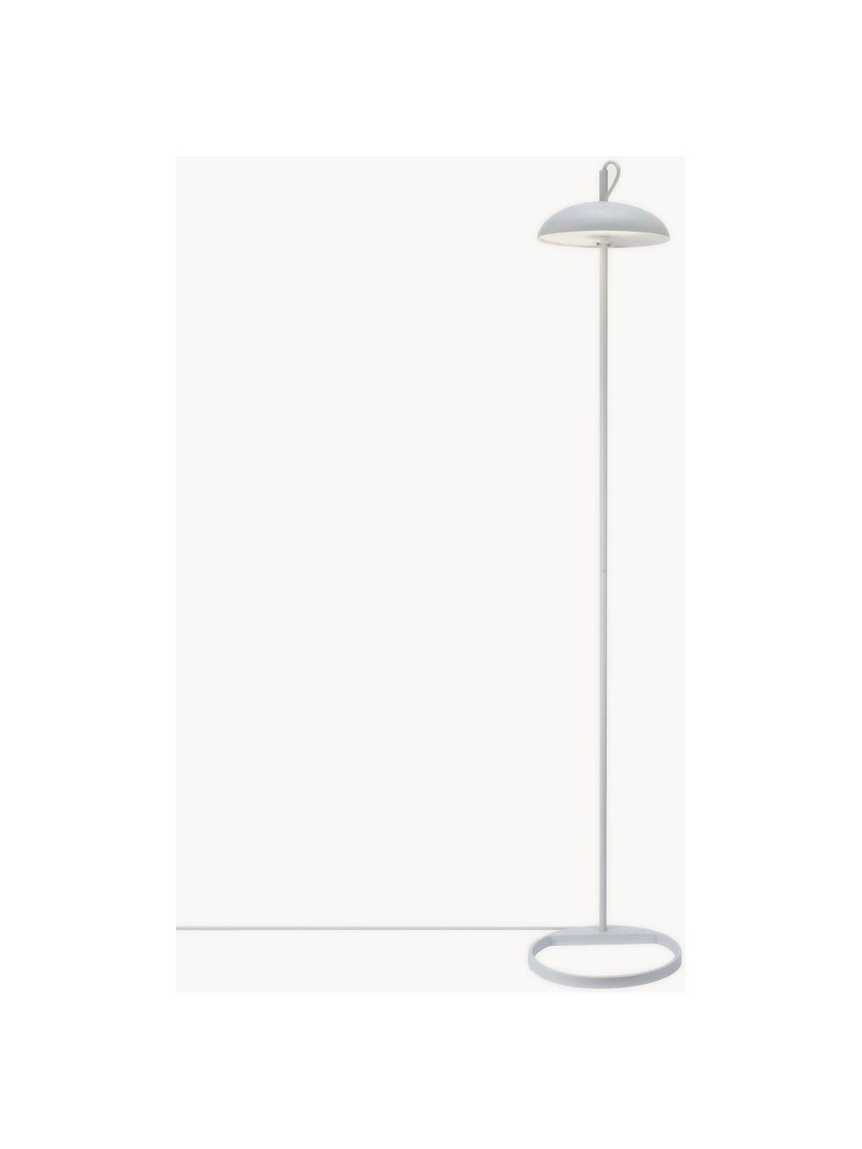 Lampada da terra Versale, Disco diffusore: plastica, Bianco, Alt. 140 cm