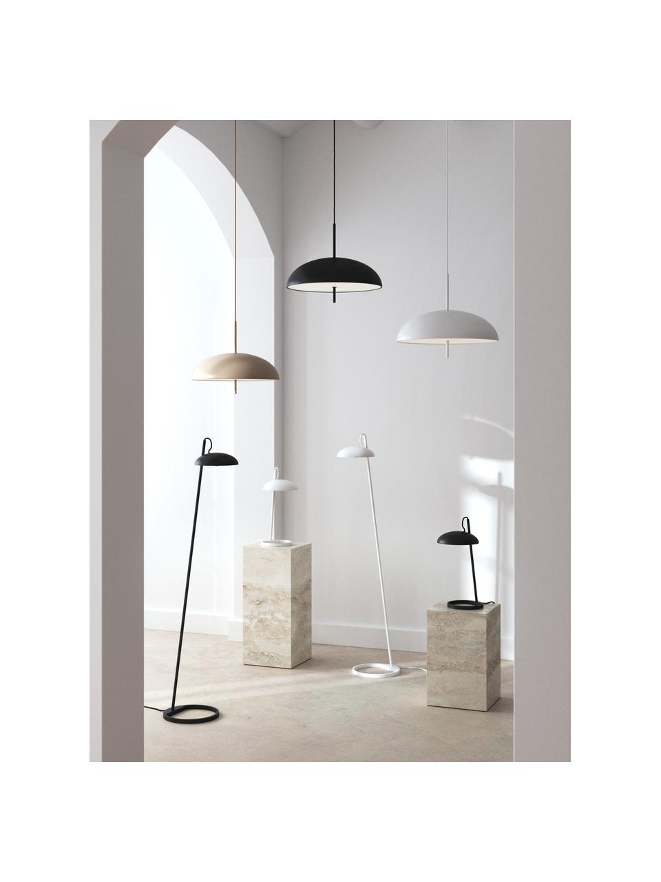 Lampada da terra Versale, Disco diffusore: plastica, Bianco, Alt. 140 cm