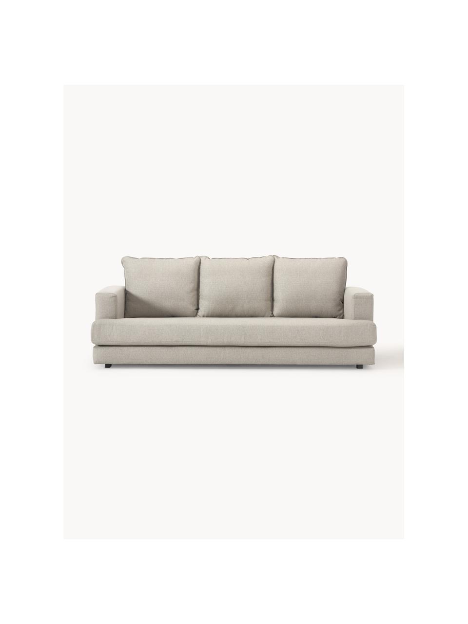 Sofa Tribeca (3-Sitzer), Bezug: 100 % Polyester Der hochw, Gestell: Massives Kiefernholz, Webstoff Hellgrau, B 228 x T 104 cm