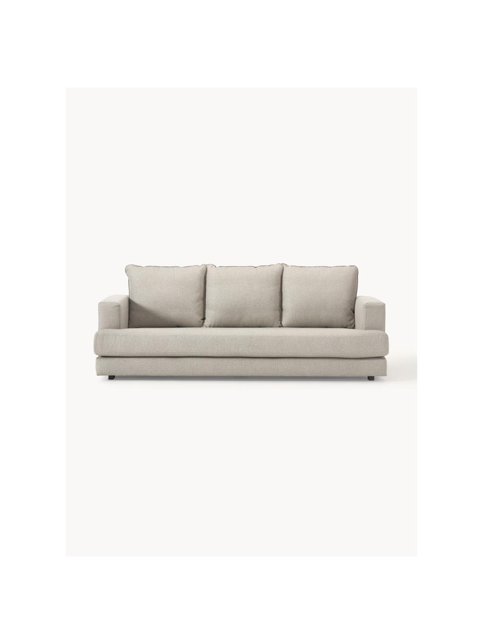 Sofa Tribeca (3-Sitzer), Bezug: 100 % Polyester Der hochw, Gestell: Massives Kiefernholz, Füße: Massives Buchenholz, lack, Webstoff Hellgrau, B 228 x T 104 cm