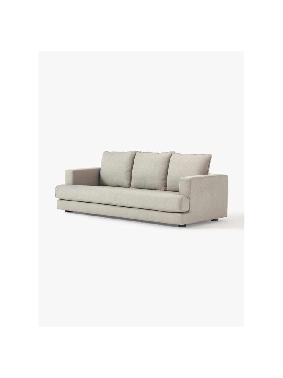 Sofa Tribeca (3-Sitzer), Bezug: 100 % Polyester Der hochw, Gestell: Massives Kiefernholz, Webstoff Hellgrau, B 228 x T 104 cm