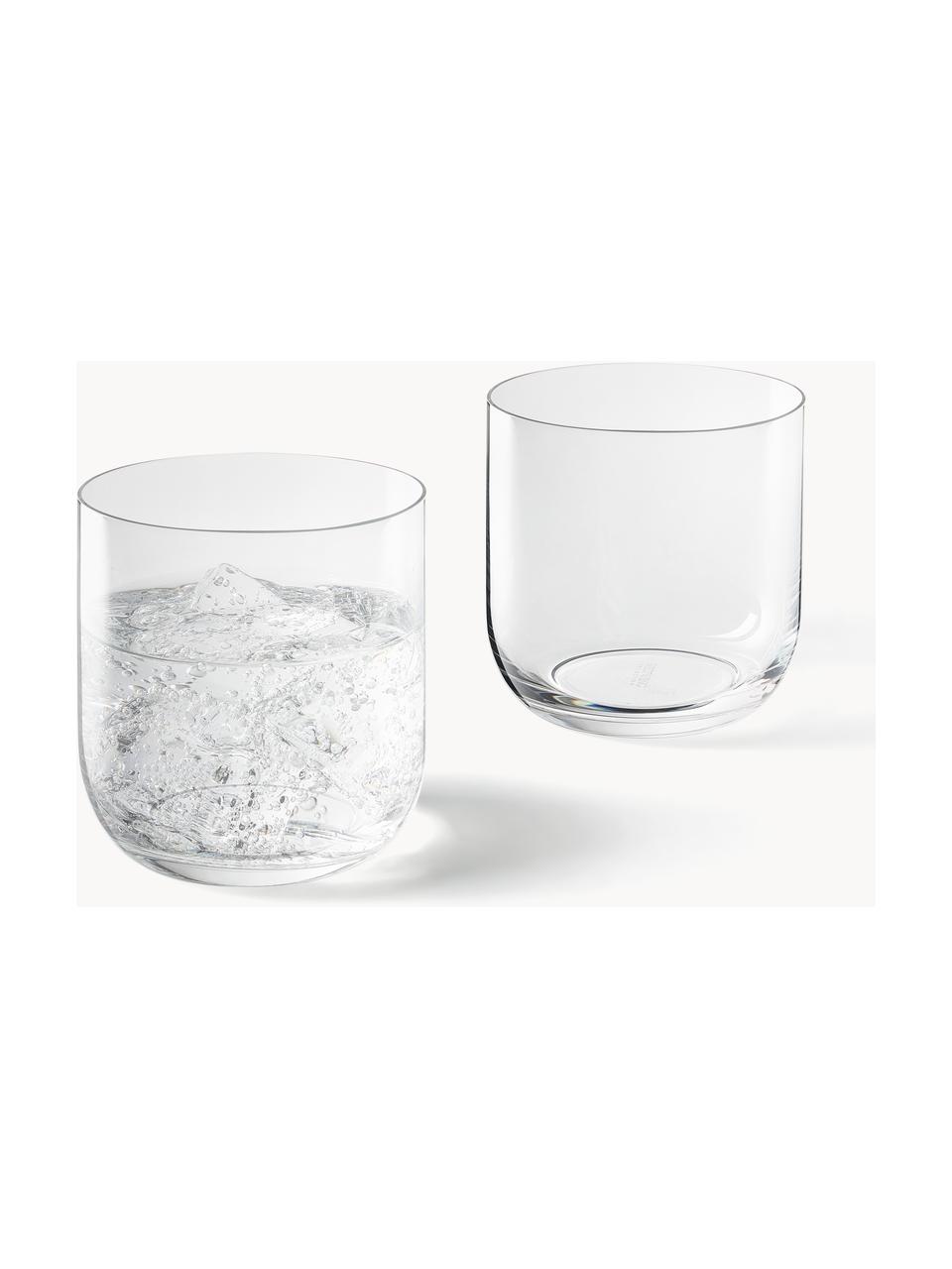 Vasos Eleia, 4 uds., Vidrio de cristal, Transparente, Ø 7 x Al 9 cm, 288 ml