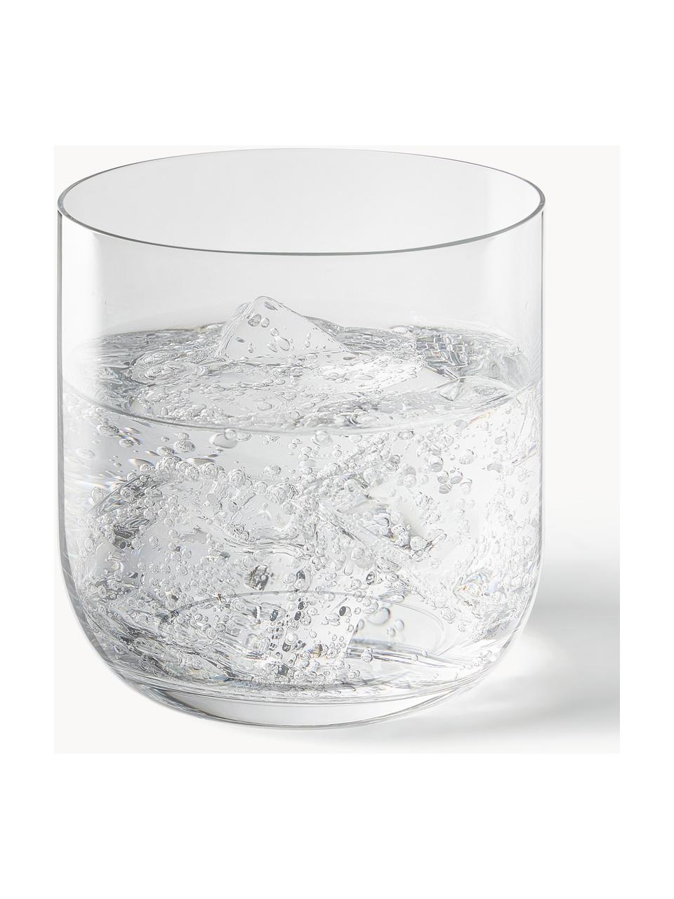 Waterglazen Eleia, 4 stuks, Glas, Transparant, Ø 7 x H 9 cm, 288 ml