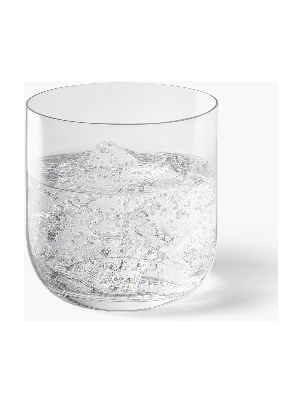 Vasos Eleia, 4 uds., Vidrio de cristal, Transparente, Ø 7 x Al 9 cm, 288 ml