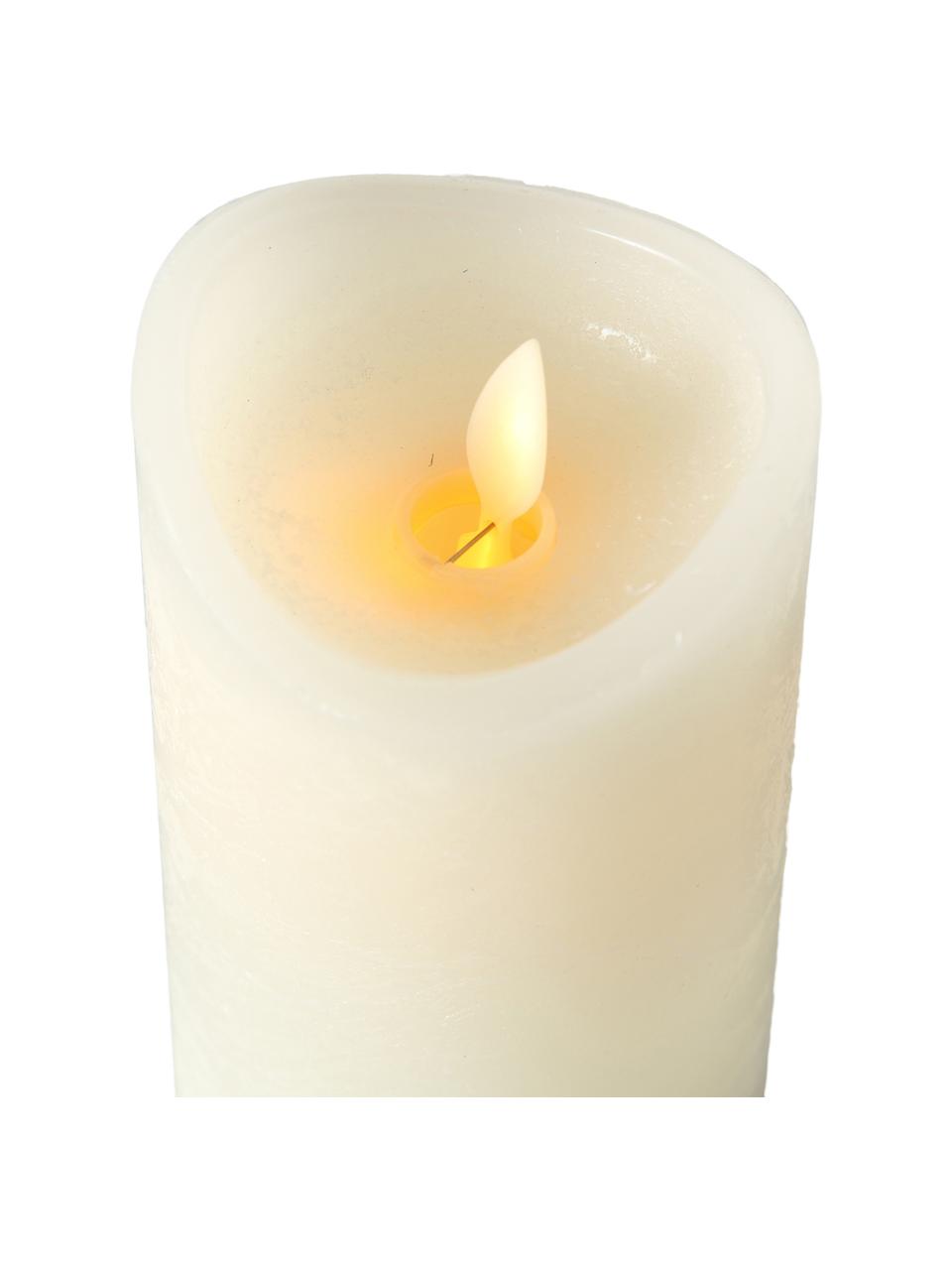 Vela blanca LED Bino, Crema, Ø 8 x Al 10 cm
