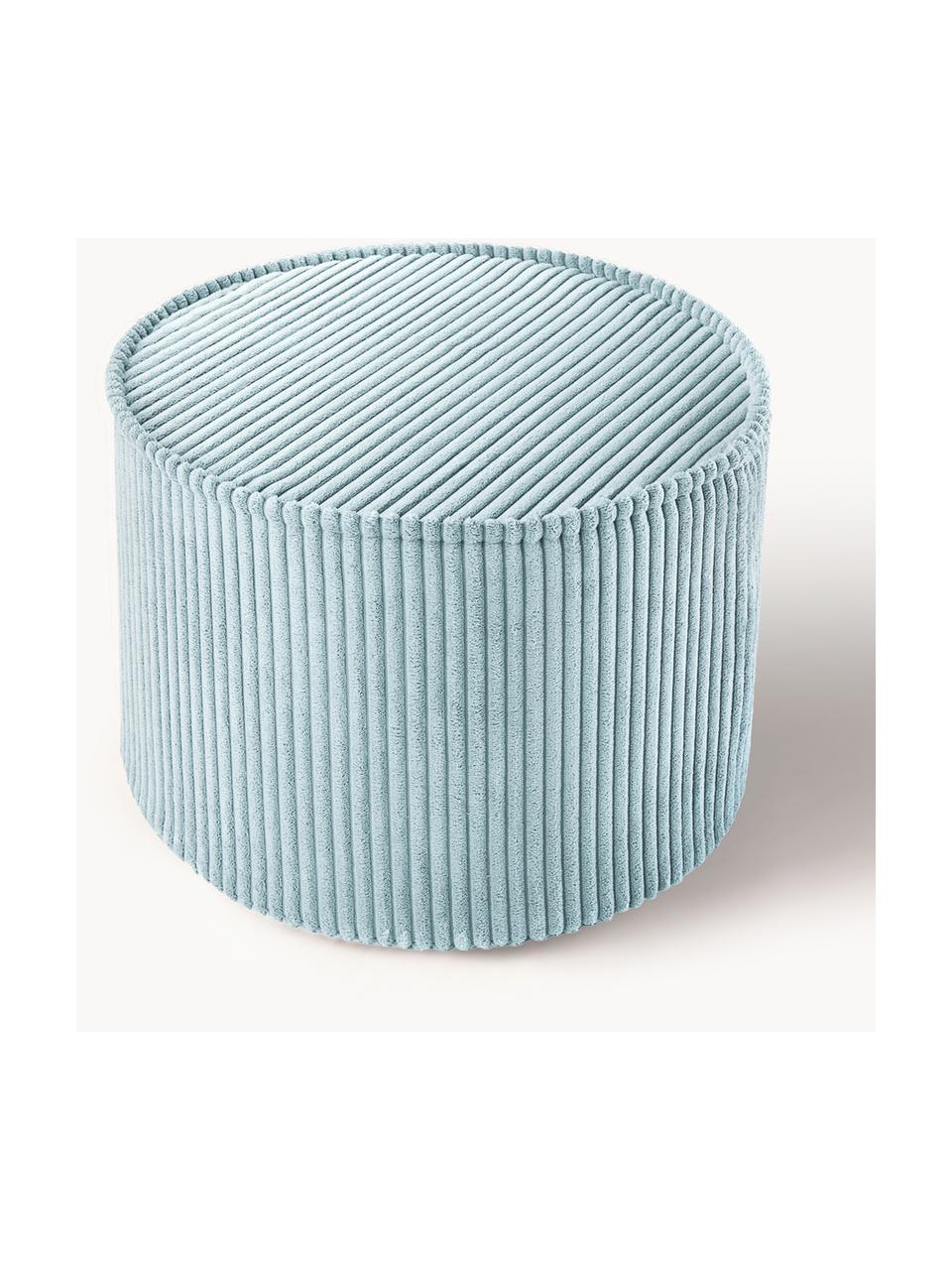 Kinder-Pouf Sugar aus Cord, Ø 40 cm, Bezug: Cord (100 % Polyester) au, Cord Hellblau, Ø 40 x H 25 cm