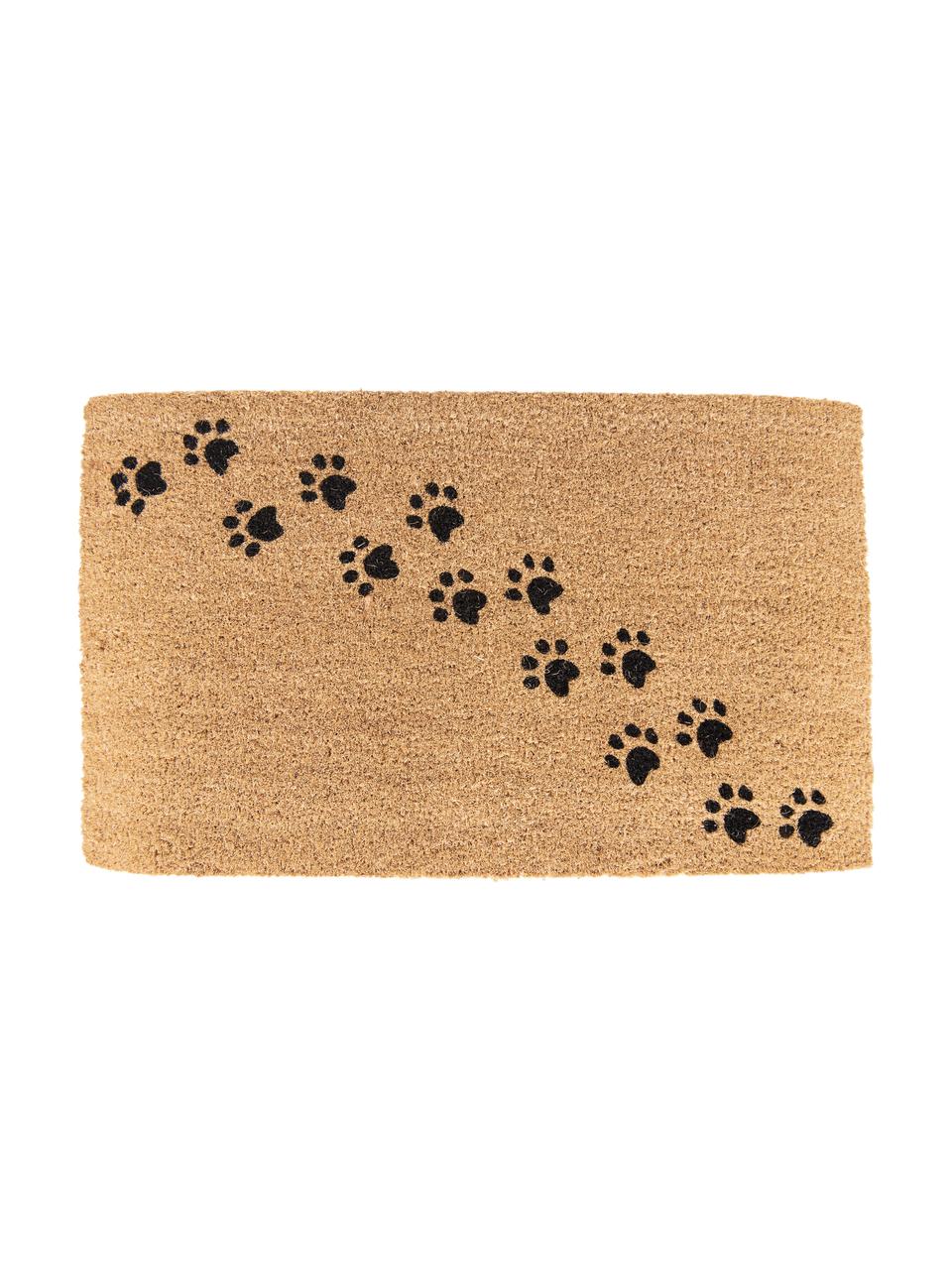 Paillasson Paws, Brun, noir, larg. 45 x long. 75 cm