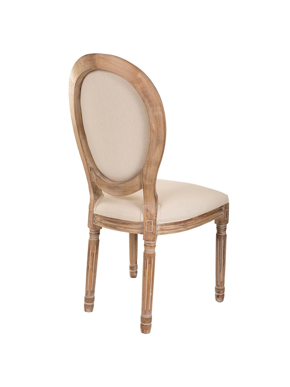 Drevená stolička Louis, Béžová, Š 46, H 48 cm