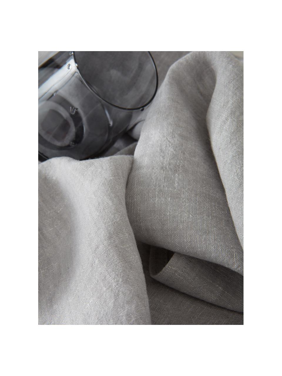 Strofinaccio in lino grigio Olga 2 pz, 100% lino, certificato lino europeo, Grigio, Larg. 50 x Lung. 70 cm