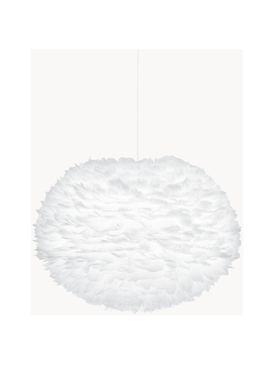 Suspension en plumes Eos, Blanc, Ø 45 x haut. 30 cm