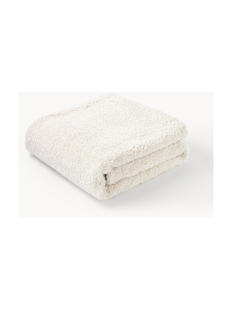 Teddy zachte plaid Dotty, Crèmewit, B 130 x L 170 cm