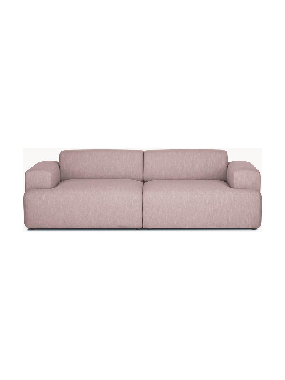 Sofa Melva (3-Sitzer), Bezug: 100% Polyester Der hochwe, Gestell: Massives Kiefernholz, Spa, Webstoff Hellrosa, B 238 x T 101 cm