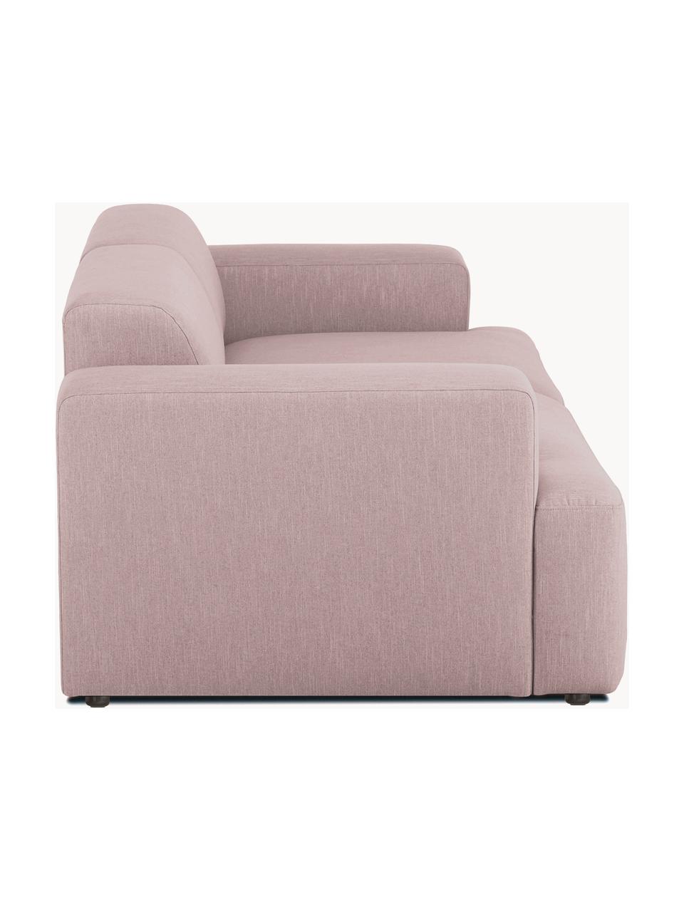 Sofa Melva (3-Sitzer), Bezug: 100% Polyester Der hochwe, Gestell: Massives Kiefernholz, Spa, Webstoff Hellrosa, B 238 x T 101 cm