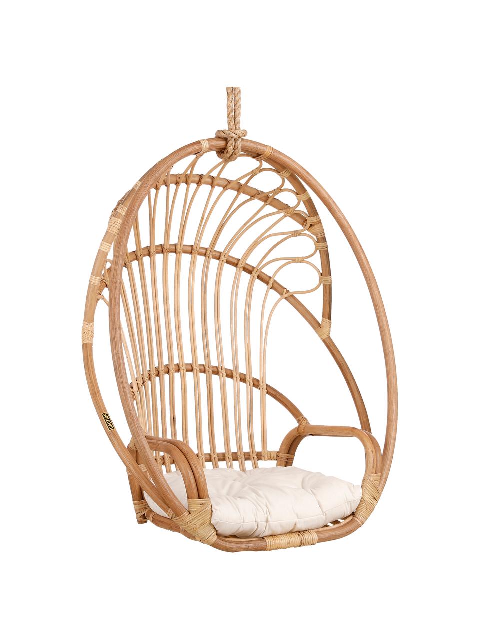 Cuscino per sedia sospesa Cuscino per sedia sospesa in rattan sedia sospesa per esterni Motivo Floreale 1, 55 x 45 cm 