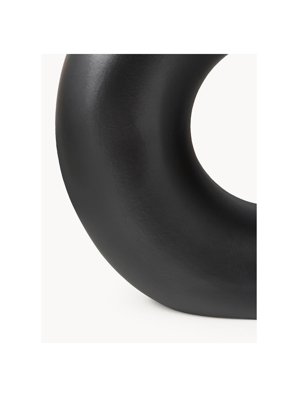 Jarrón de diseño Livo, Cerámica de gres, Negro, Ø 5 x Al 31 cm
