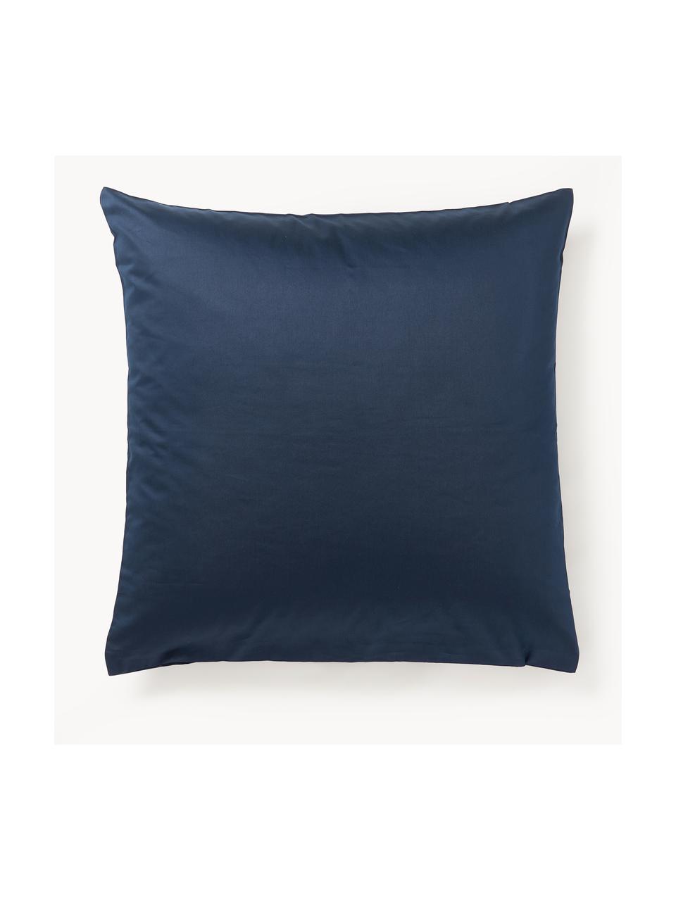 Baumwollsatin-Kissenbezug Comfort, Webart: Satin Fadendichte 300 TC,, Dunkelblau, B 40 x L 80 cm