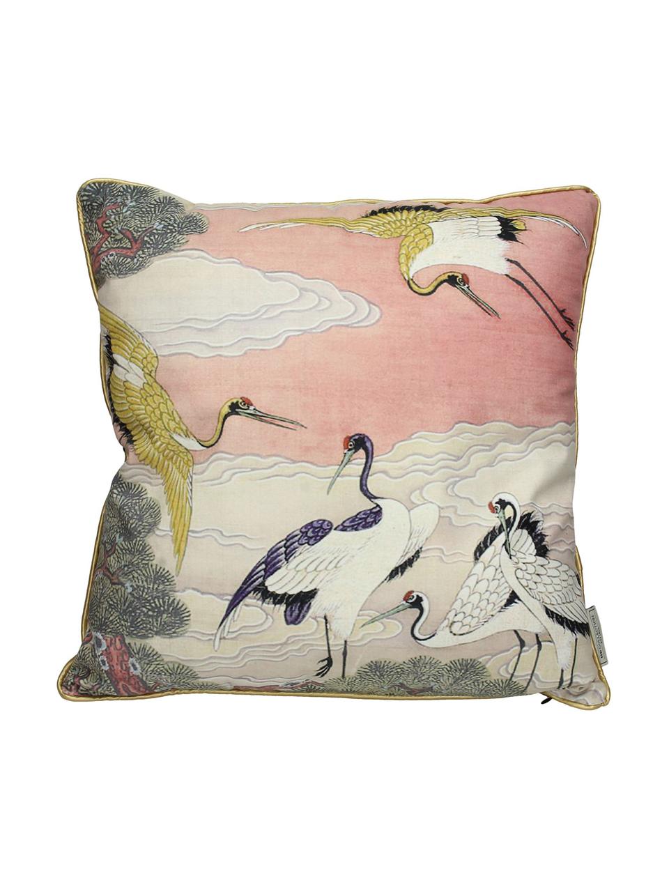 Fluwelen kussen Storcks, met vulling, Polyester fluweel, Multicolour, 45 x 45 cm