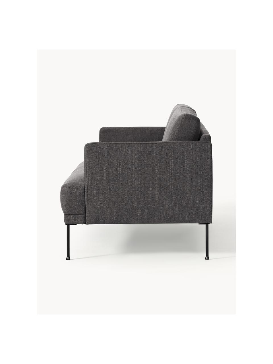 Sofa Fluente (2-Sitzer), Bezug: 100% Polyester Der hochwe, Gestell: Massives Kiefernholz, Webstoff Anthrazit, B 166 x T 85 cm