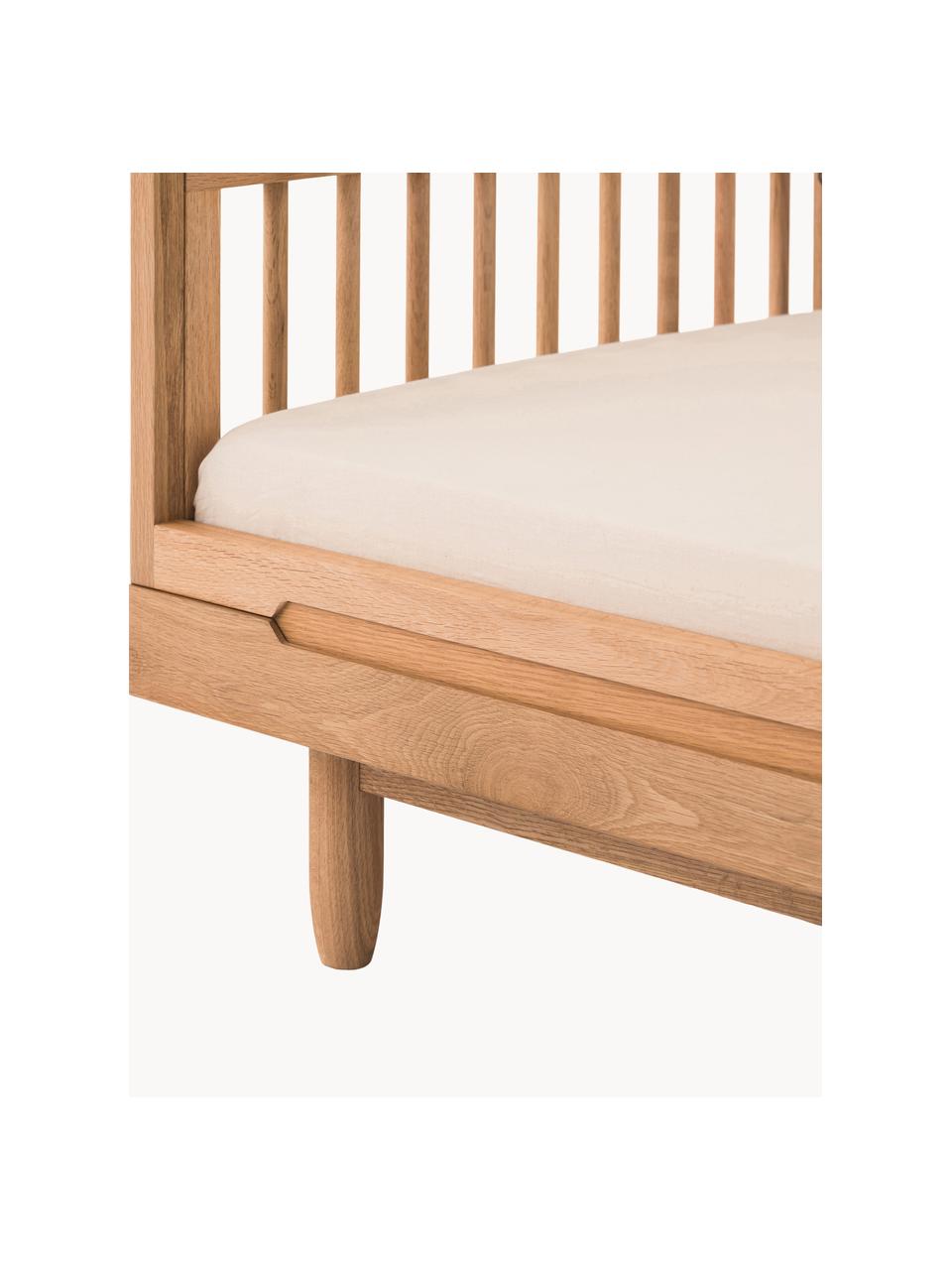 Cama infantil de madera de roble Pure, 70 x 140 cm, Madera de roble, Madera de roble, An 70 x L 140 cm