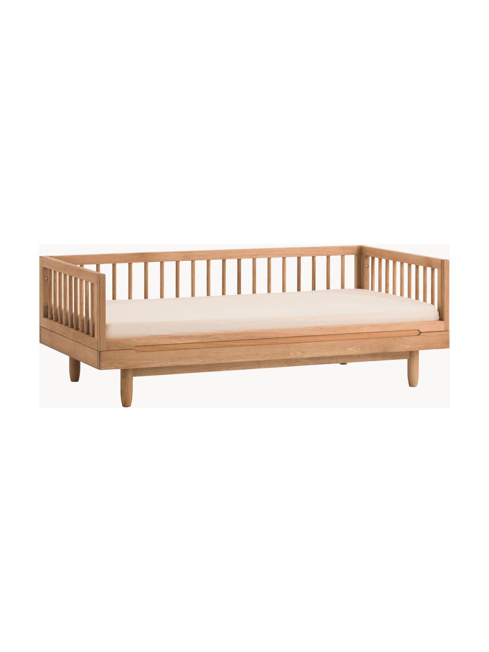 Cama infantil de madera de roble Pure, 70 x 140 cm, Madera de roble, Madera de roble, An 70 x L 140 cm