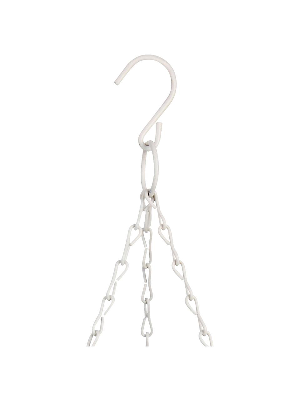 Große hängende Pflanzschale Cerino, Blau, Weiß, Ø 26 x H 12 cm