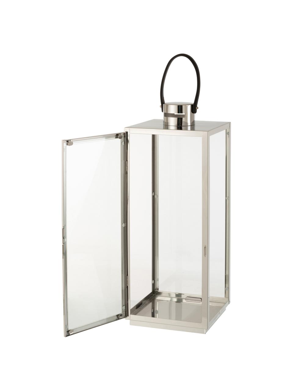 Lantaarn Trevas, Frame: gecoat metaal, Zilverkleurig, transparant, B 21 x H 53 cm