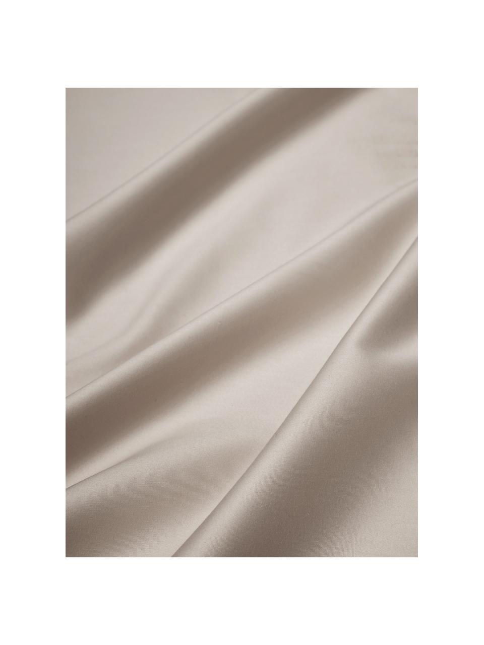 Baumwollsatin-Betttuch Premium, Webart: Satin Fadendichte 500 TC,, Beige, B 240 x L 280 cm