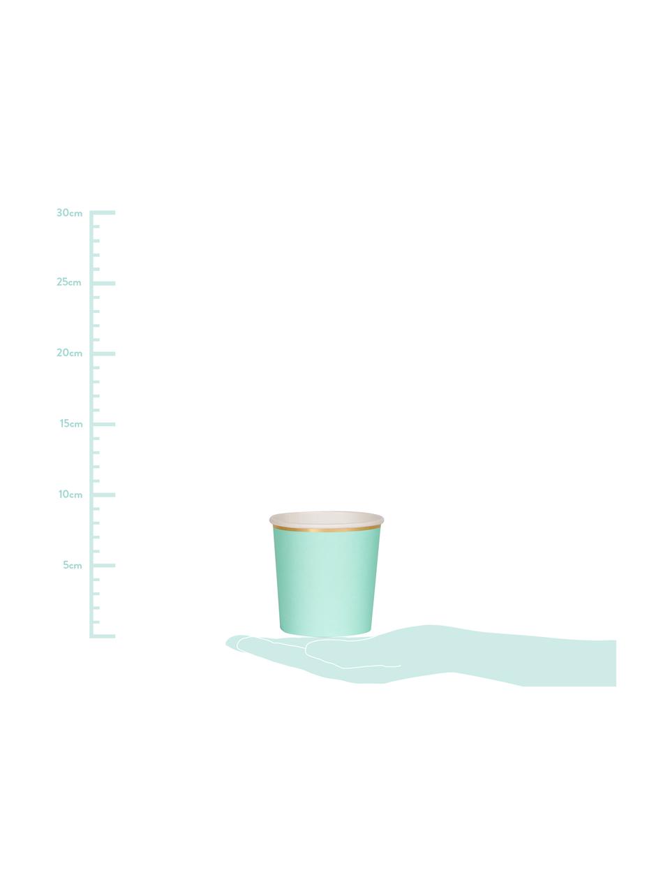 Papierový pohár Simply Eco, 8 ks, Svetlozelená