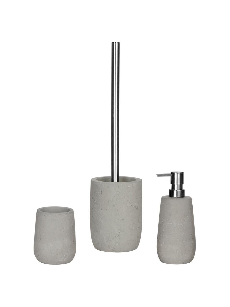 Toiletborstel Belmont, Houder: beton, Grijs, Ø 10 x H 40 cm